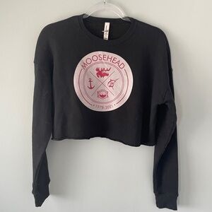 Moosehead Black Cropped Logo Sweatshirt - Kenosee, Saskatchewan